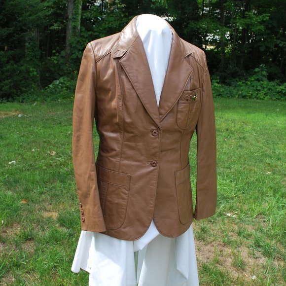 Vintage Etienne Aigner Equestrian Leather Jacket - Picture 5 of 14